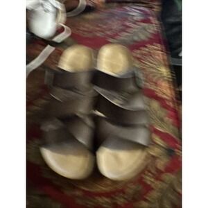 Blowfish Malibu Women's Cognac Brown Wedge‎ Platform Cork Sandals Size 7M